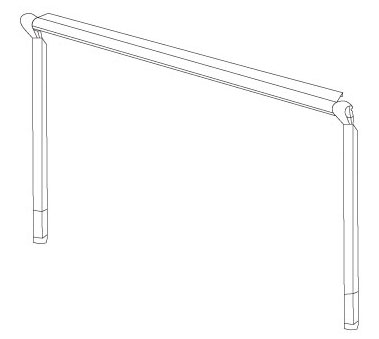 Electric telescopic awning