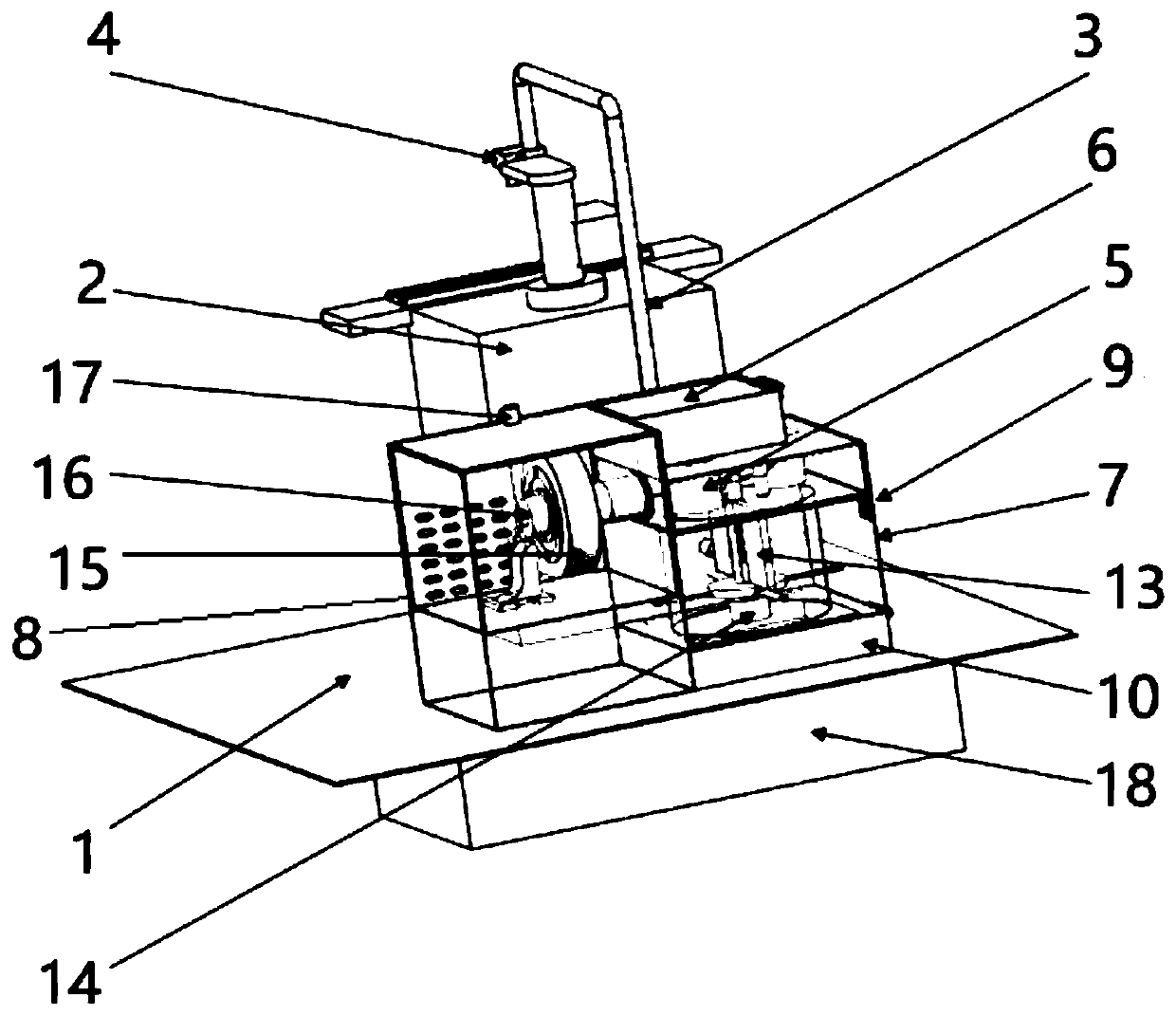 A multifunctional grinding machine dust collector device