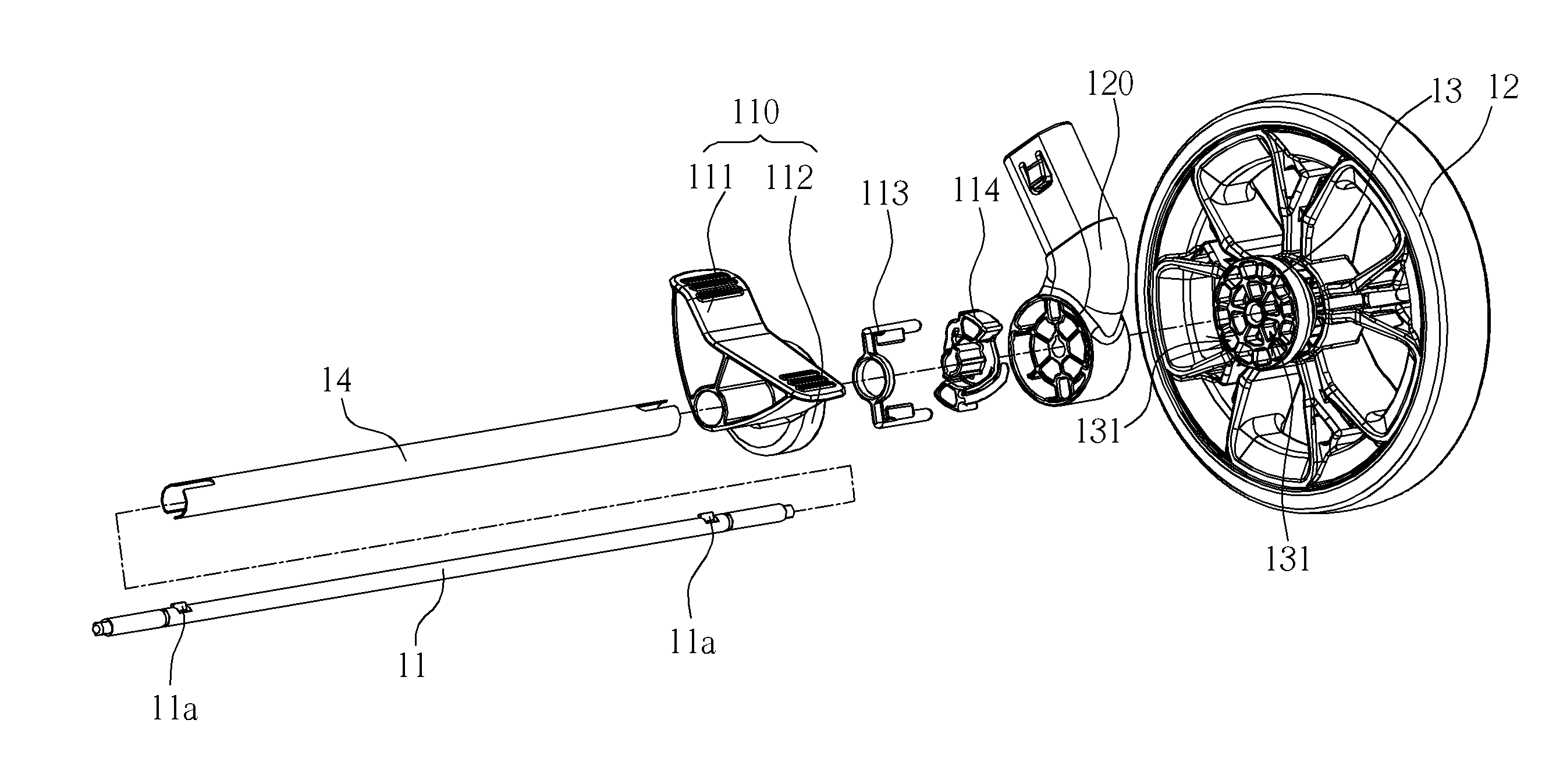 Stroller and brake mechanism thereof