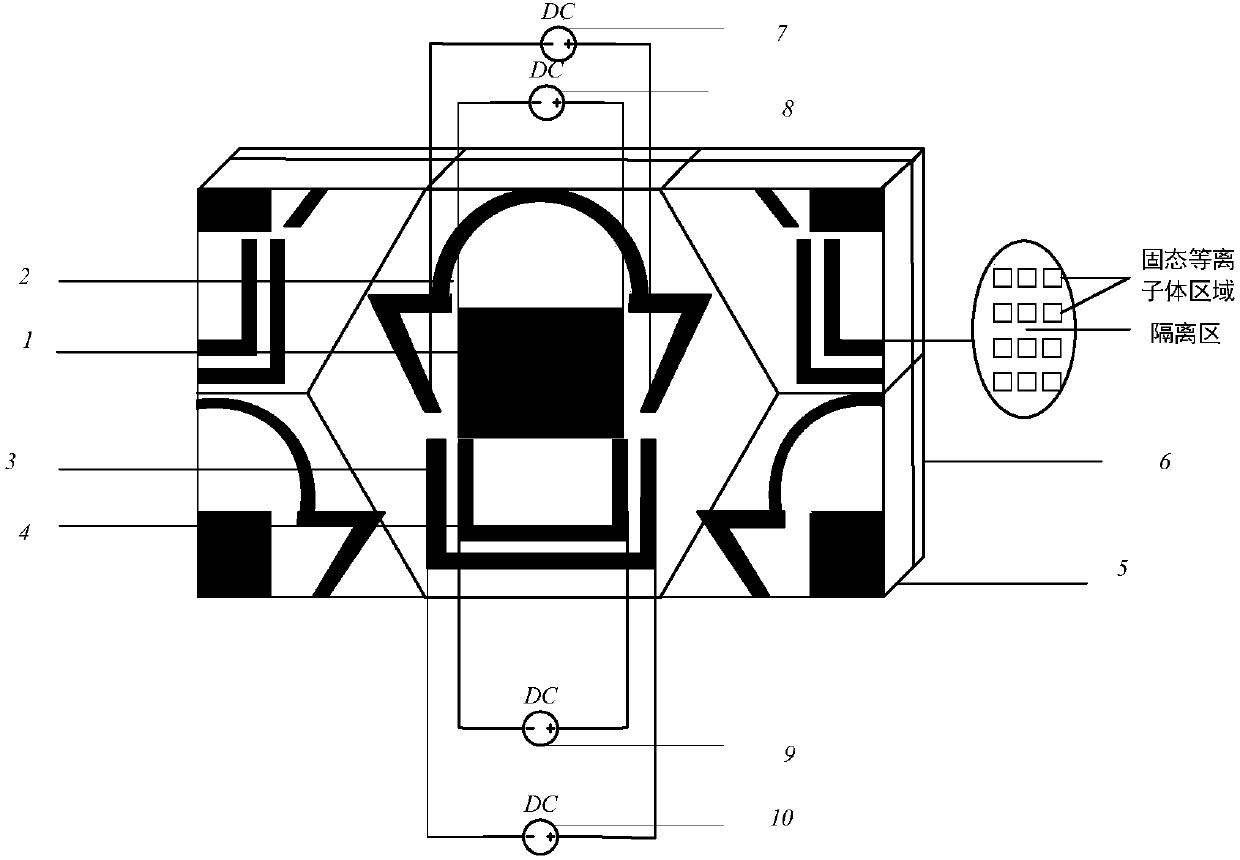 Honeycomb distributed controllable plasma metamaterial narrow-band wave absorber