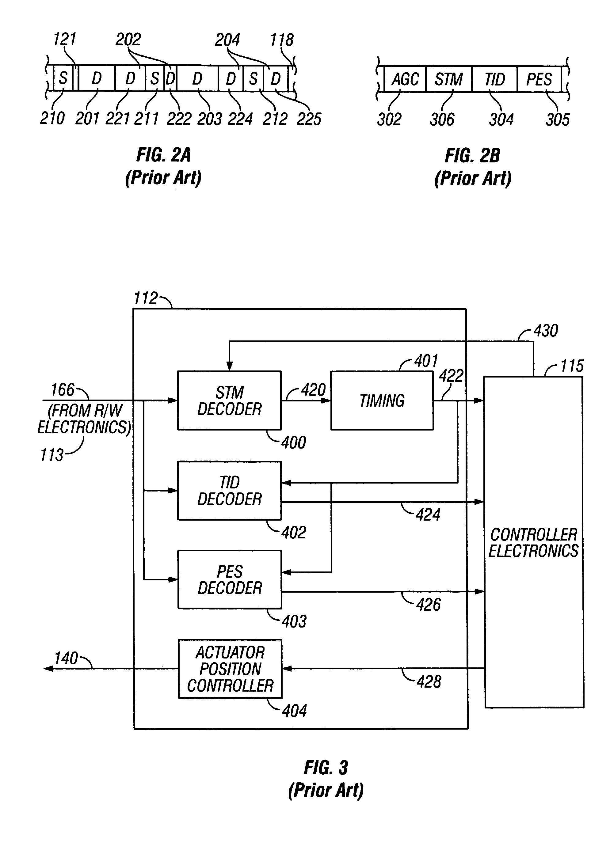 Data recording system with servo pattern having pseudo-random binary sequences