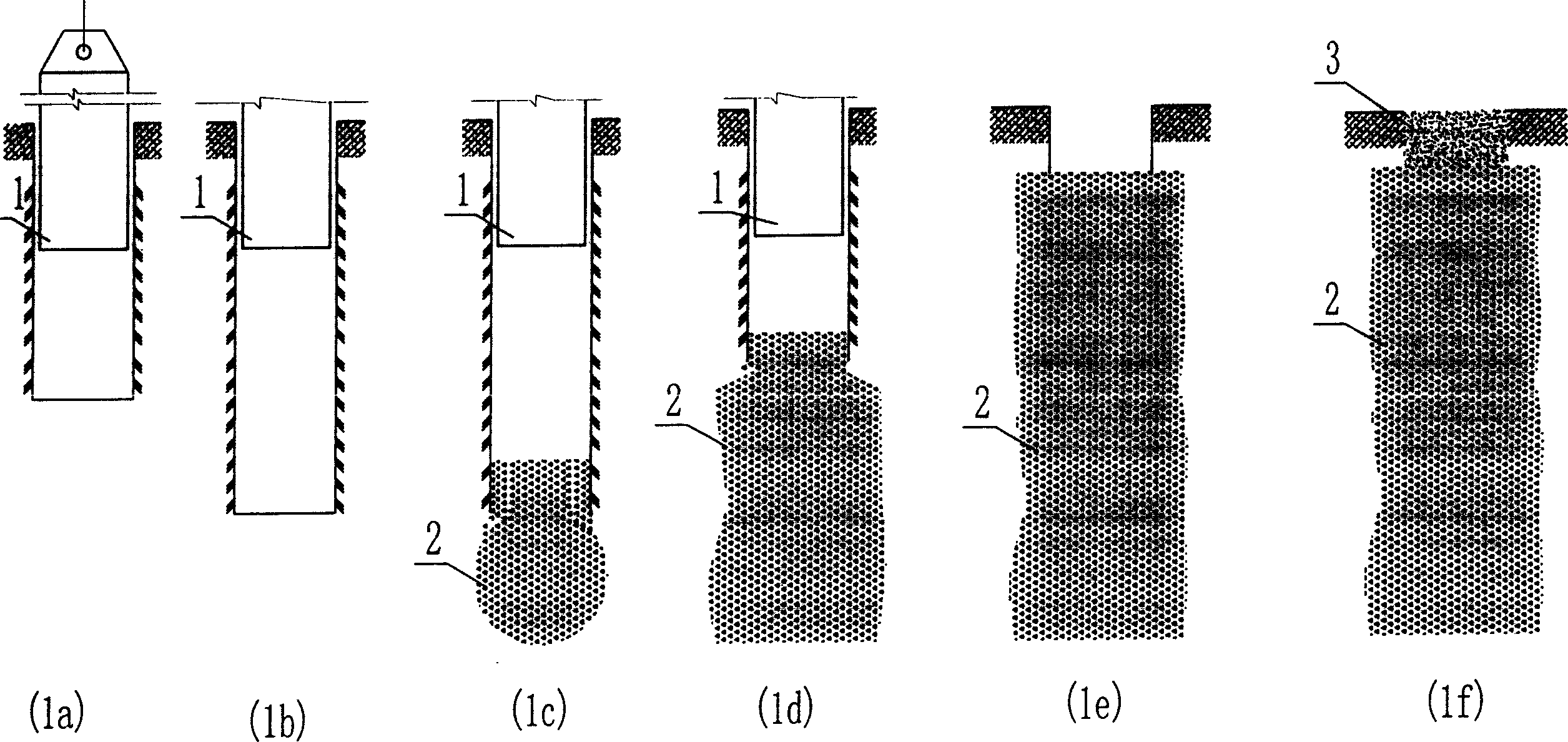 Construction method of composite ground foundation