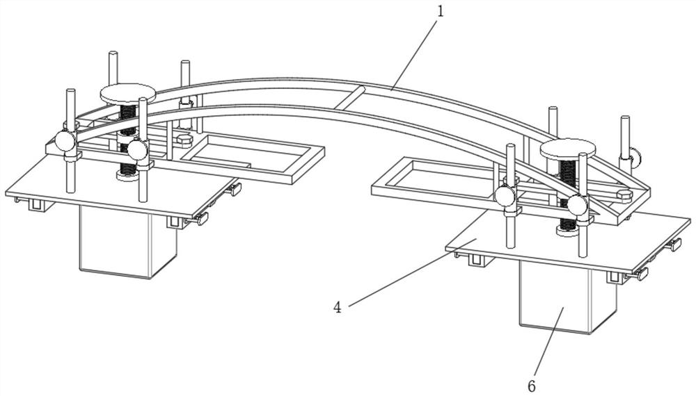 Double-ridge rail type tea garden management and harvesting equipment