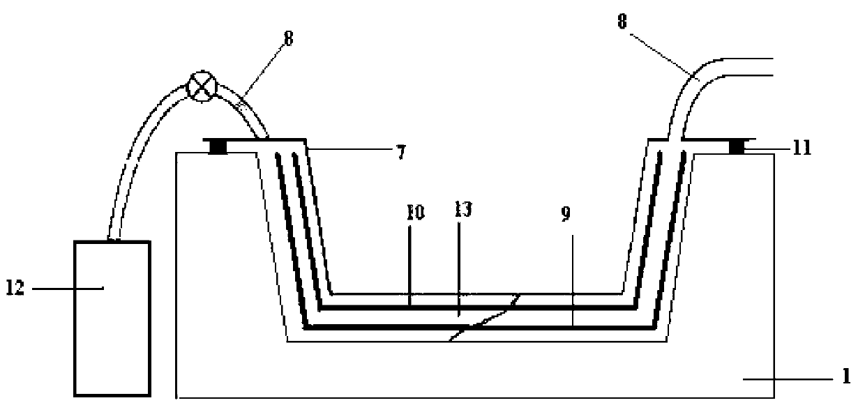 Vacuum perfusion forming method of p-aramid fiber composite material workpiece