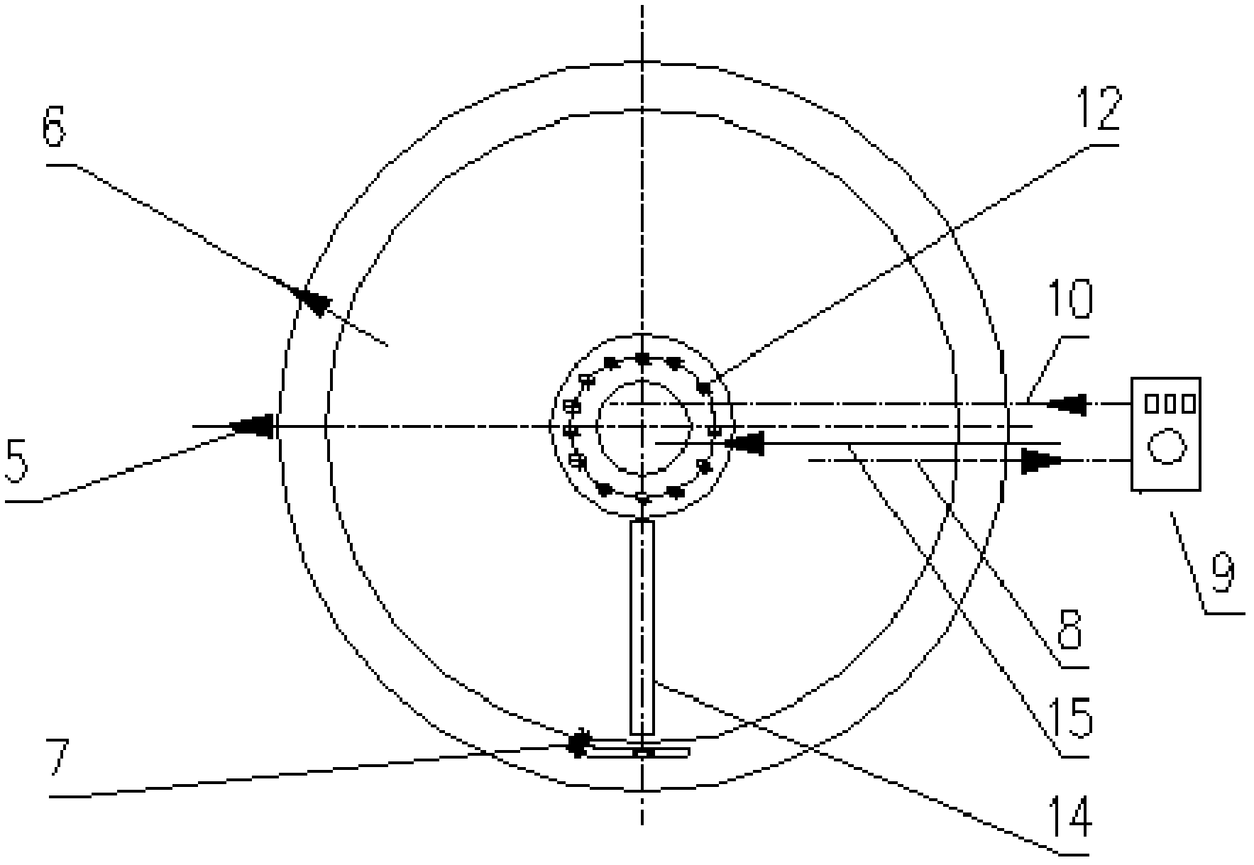 Methane air floating anaerobic reactor