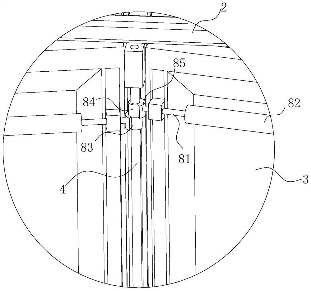 A kind of ventilation structure applied to the glass curtain wall of environmental protection building