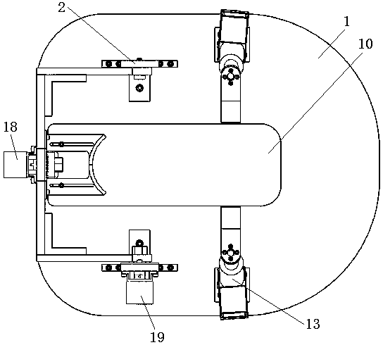 Ankle joint rehabilitation robot structure and using method thereof