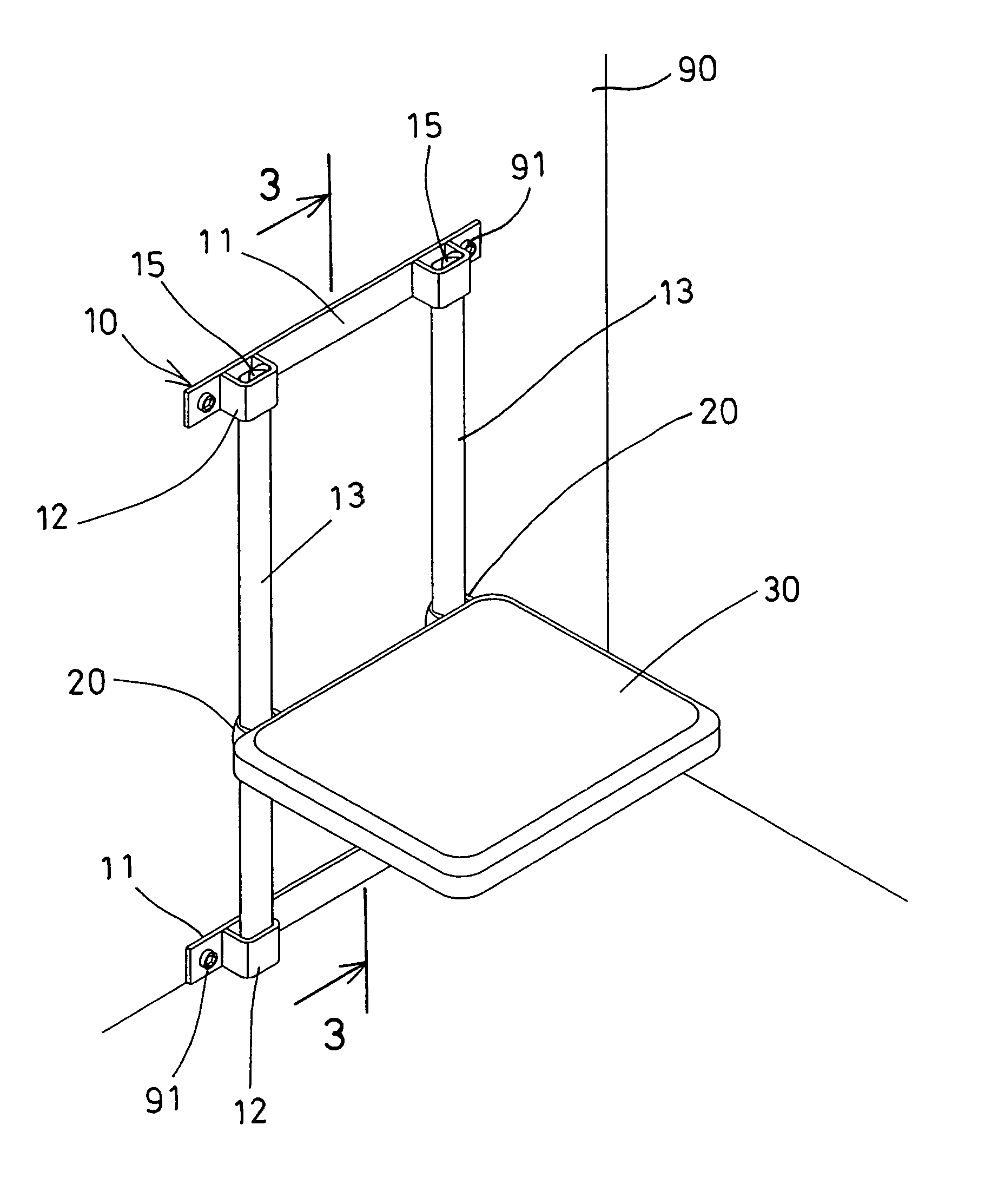 Foldable chair for bathroom