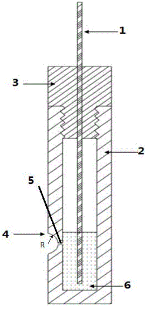 Ni/nif2 reference electrode for molten salt of fluoride and manufacturing method thereof