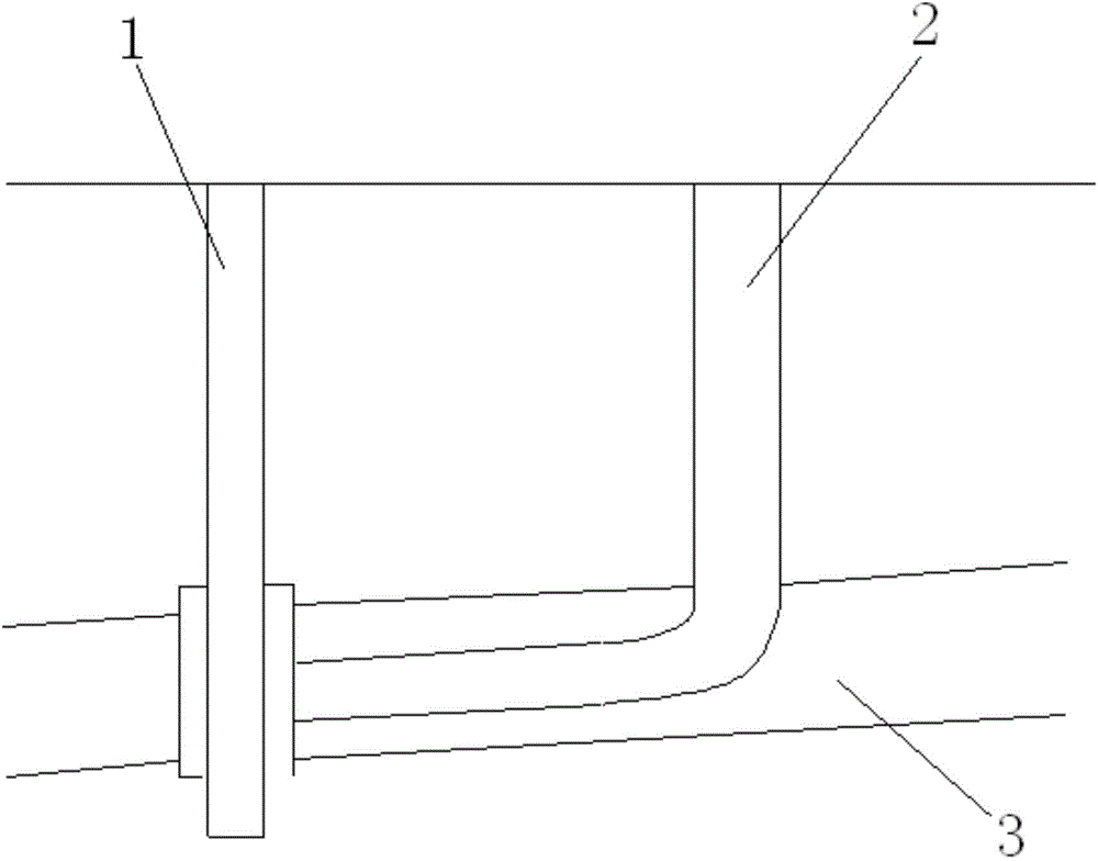 Coal bed gas U-shaped well staged fracturing exploitation technology