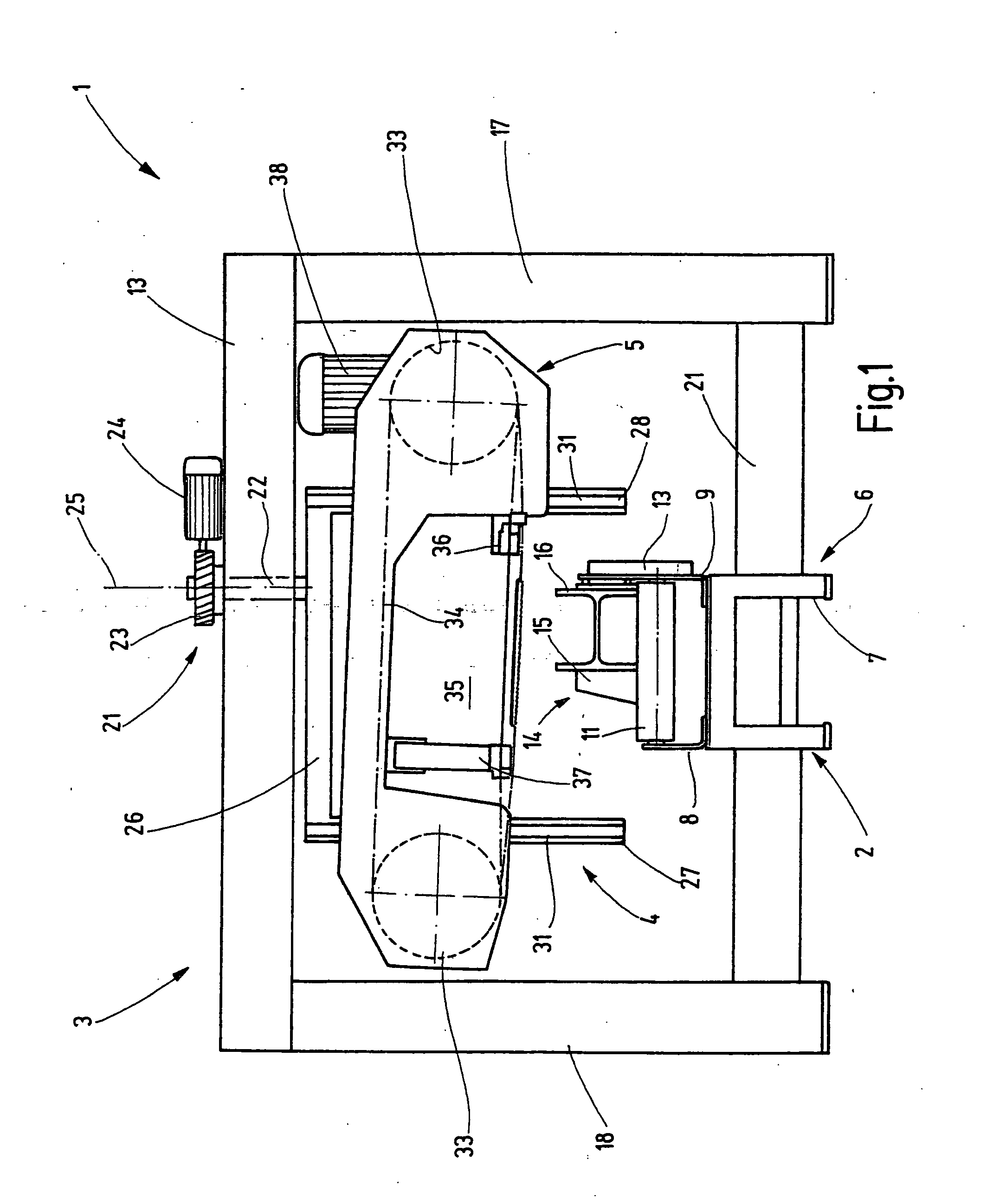 Metal cutting band saw comprising a suspended saw frame