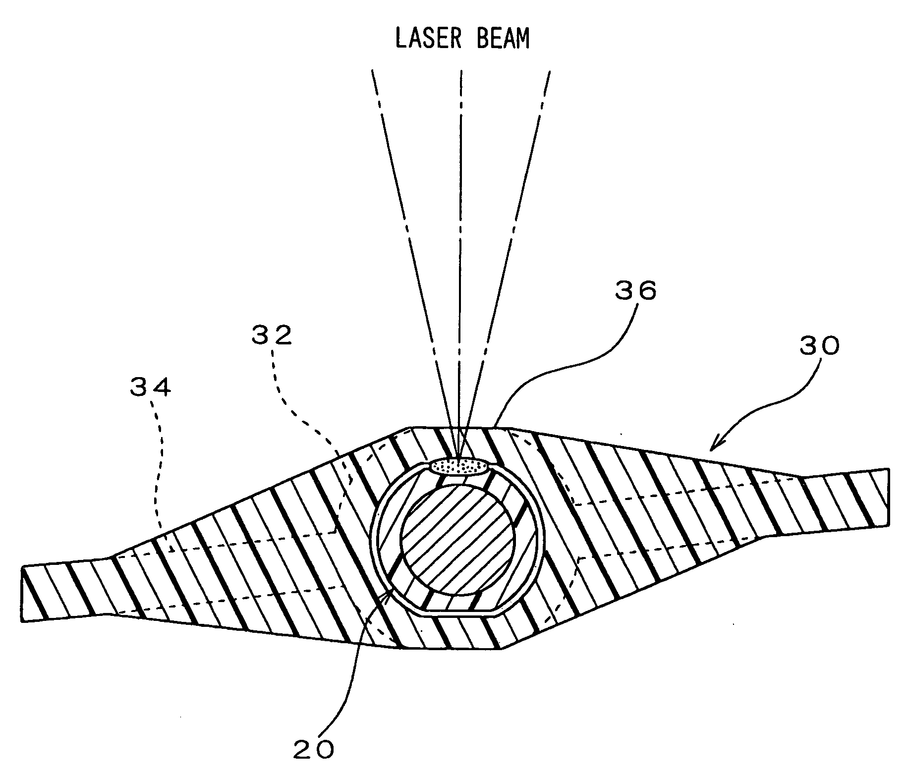 Laser welding method, laser welding structure, and throttle valve device