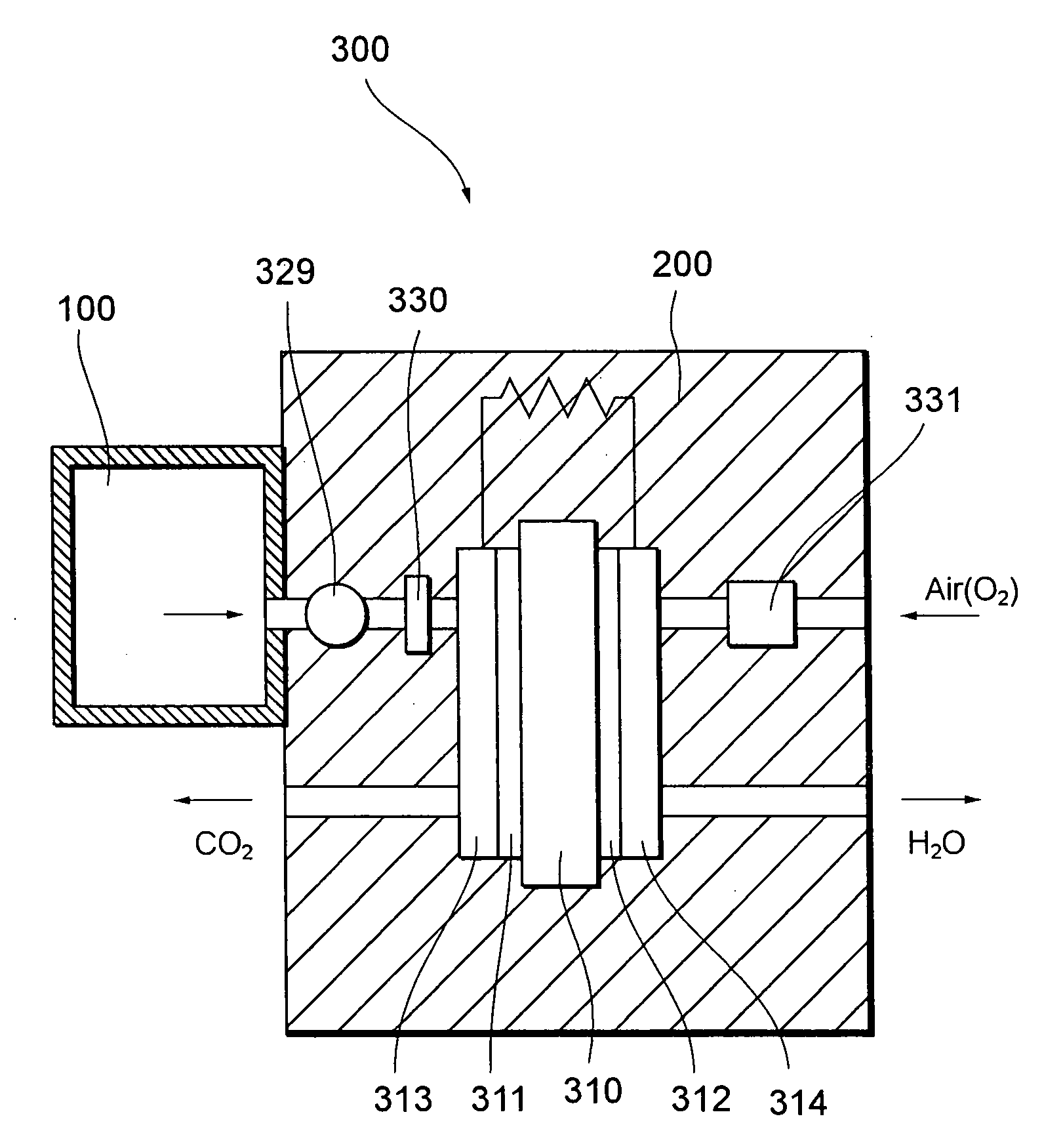 Liquid send/receive joint device and fuel cell system using the same