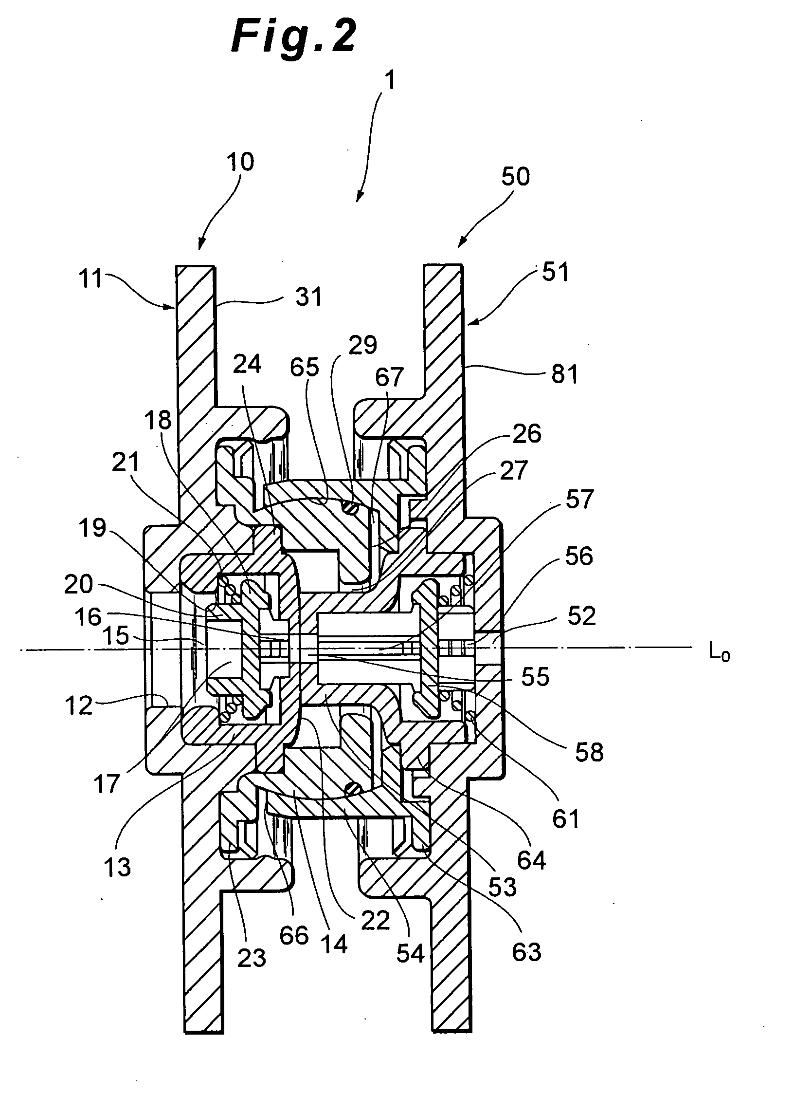 Liquid send/receive joint device and fuel cell system using the same