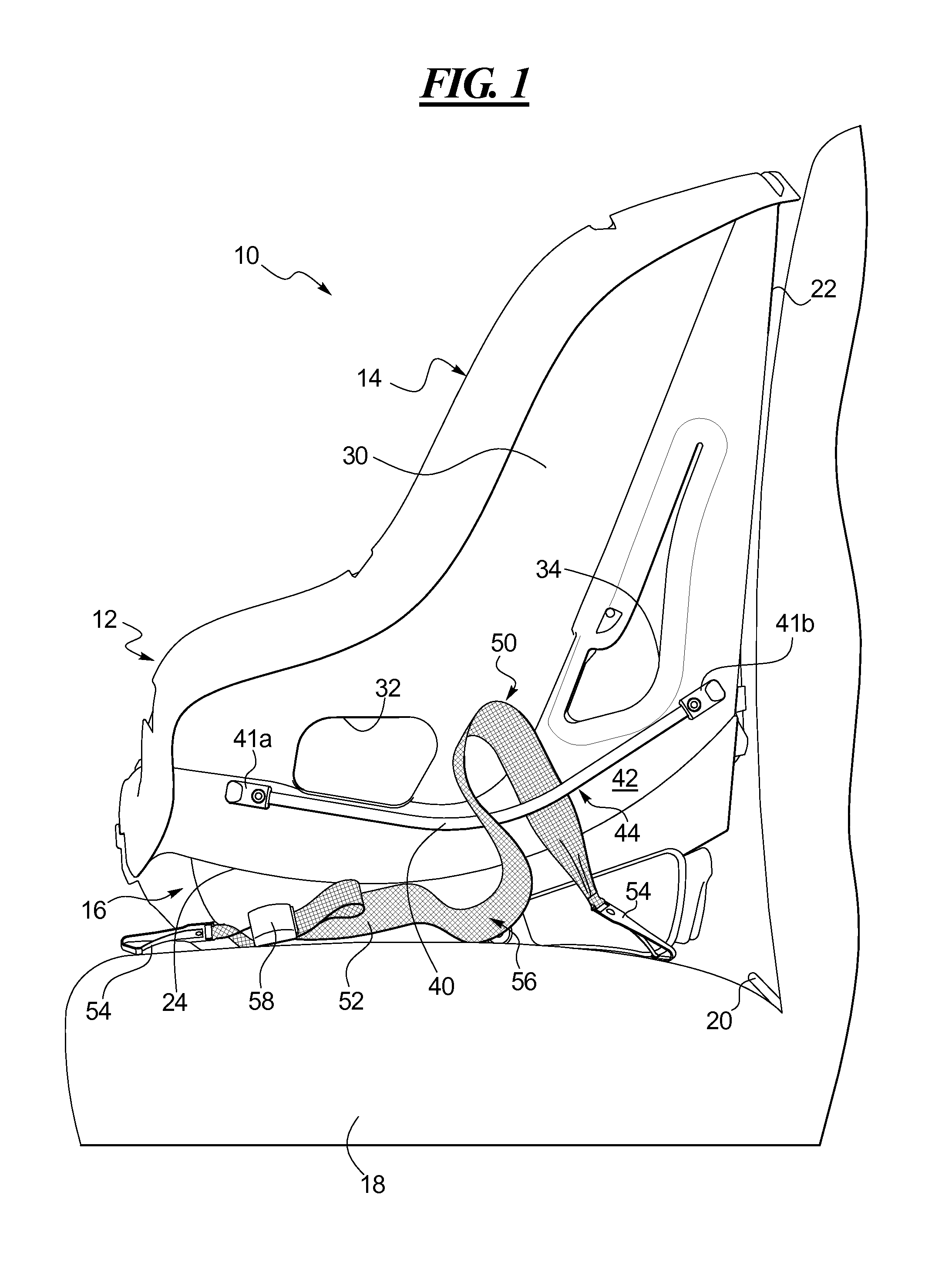 Anchor latch assembly for child restraint system