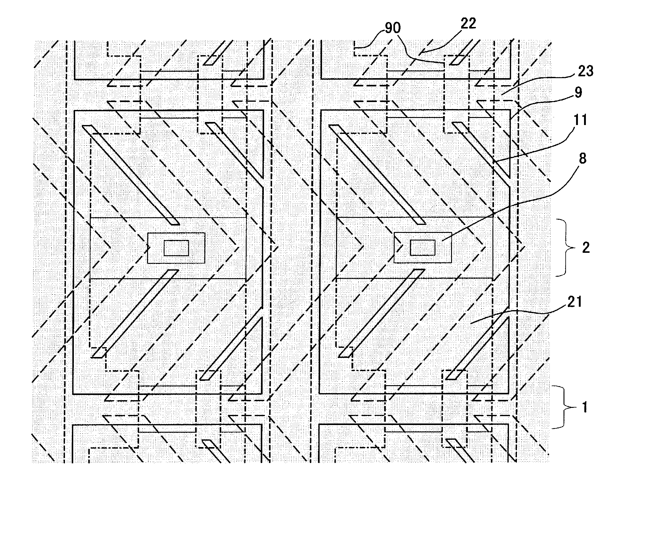 Substrate For Liquid Crystal Display And Liquid Crystal Display Unit