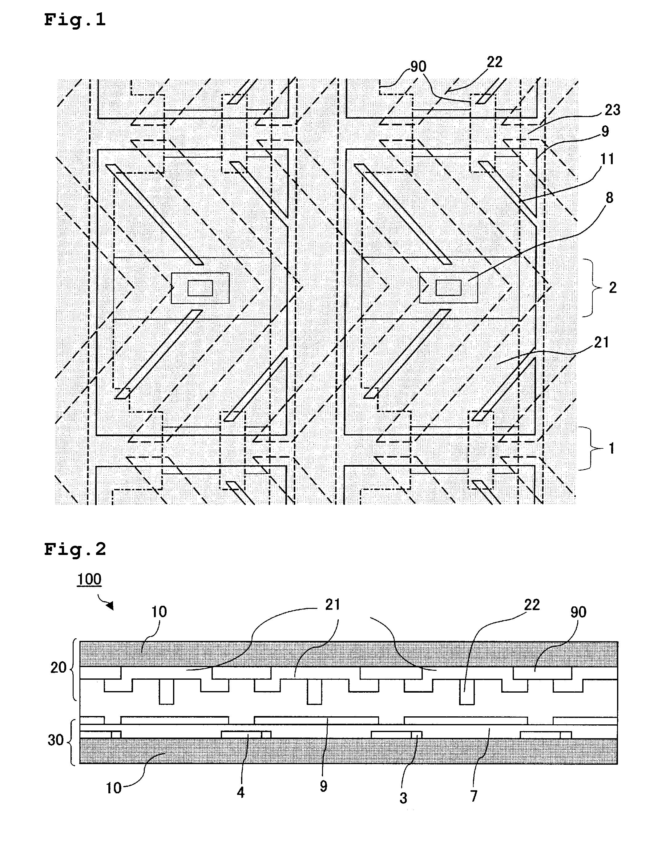 Substrate For Liquid Crystal Display And Liquid Crystal Display Unit