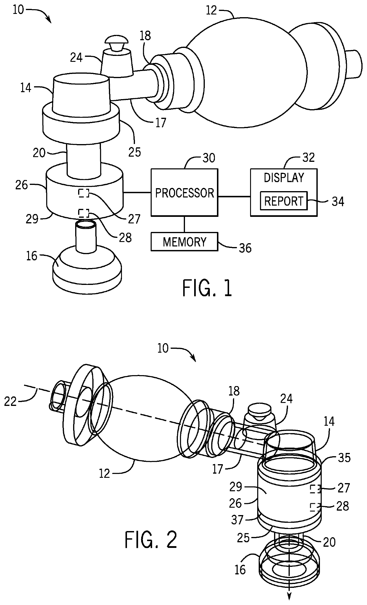 System and method for monitoring resuscitation or respiratory mechanics of a patient