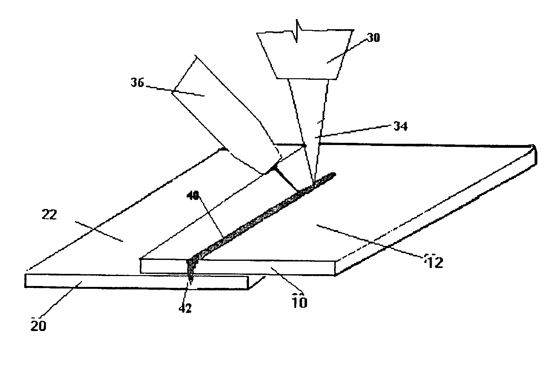 Method for laser welding of metal