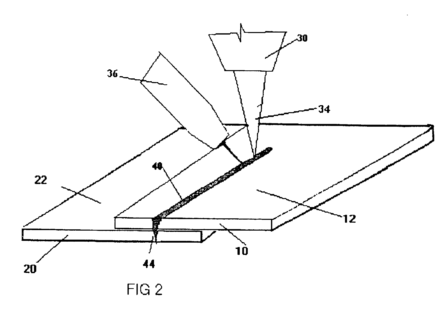 Method for laser welding of metal