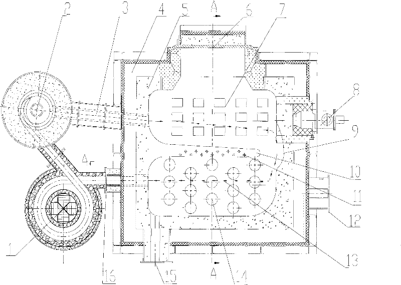 Inner structure of high-efficiency energy-saving aluminum and aluminum alloy isothermal smelting furnace