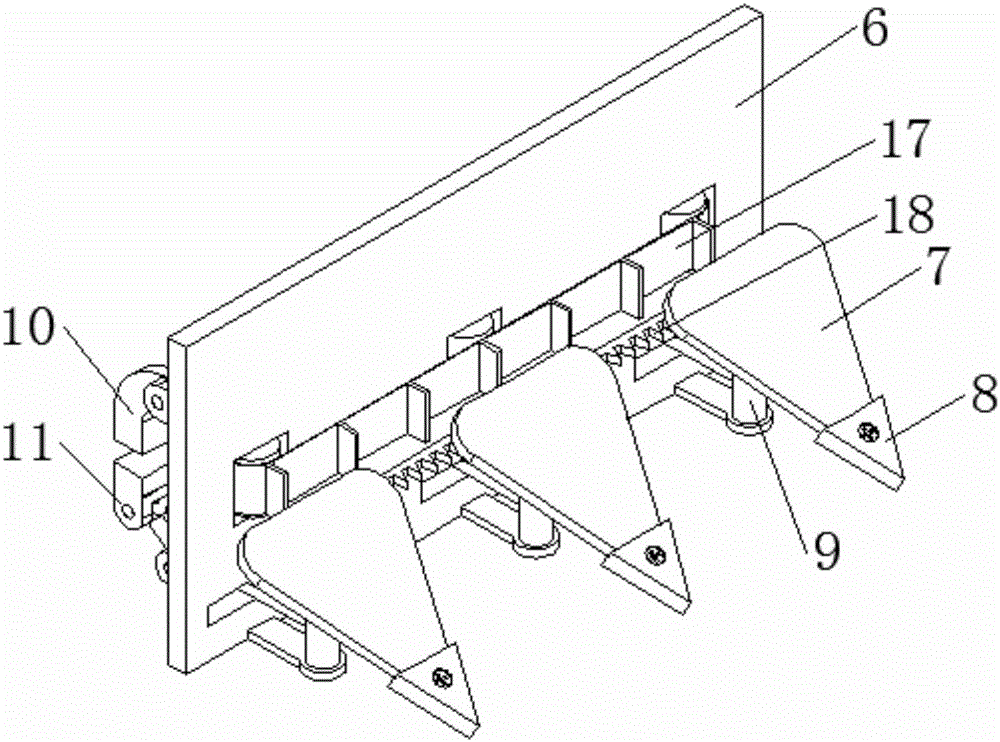 High-straw pasture harvesting device for saline and alkaline land