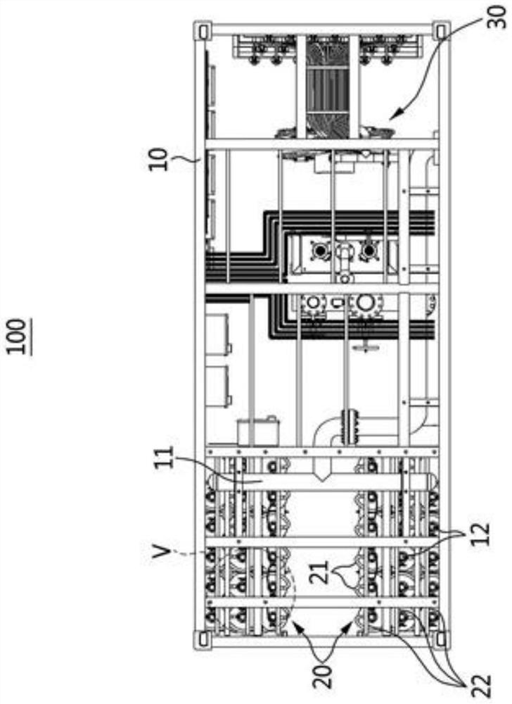 Container skid-mounted fire extinguishing system and manufacturing method thereof