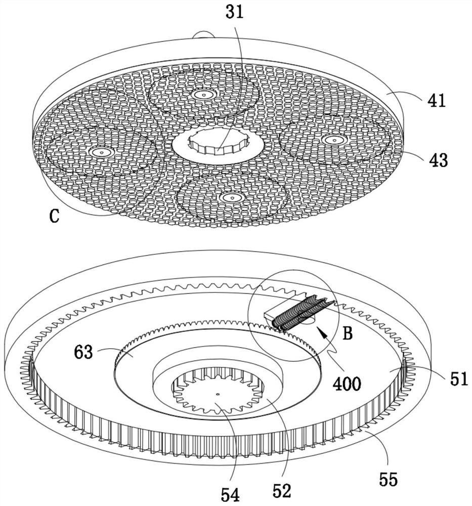 A kind of silicon wafer double-sided grinding equipment and its production process