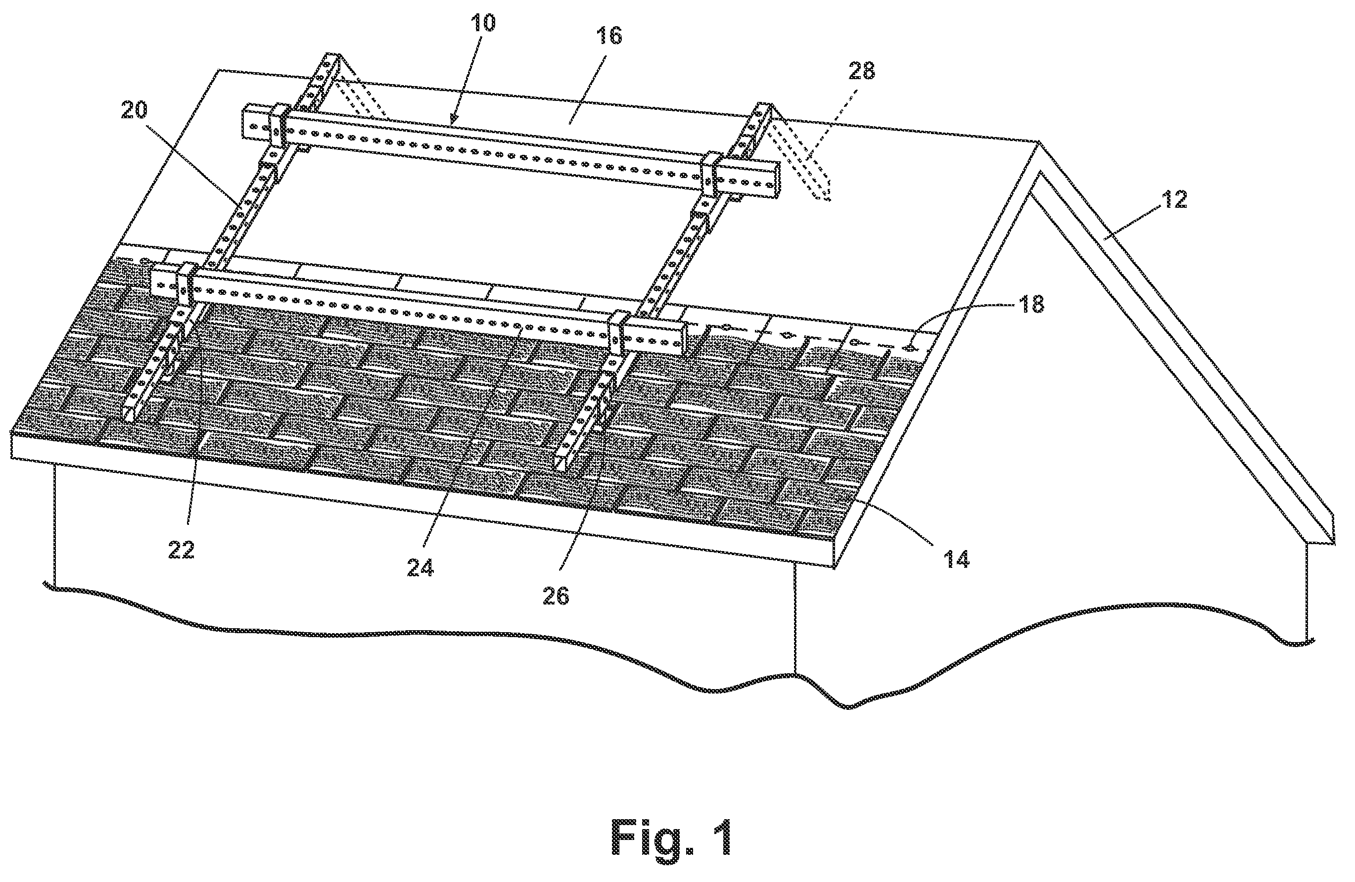 Modular roof installation scaffolding system