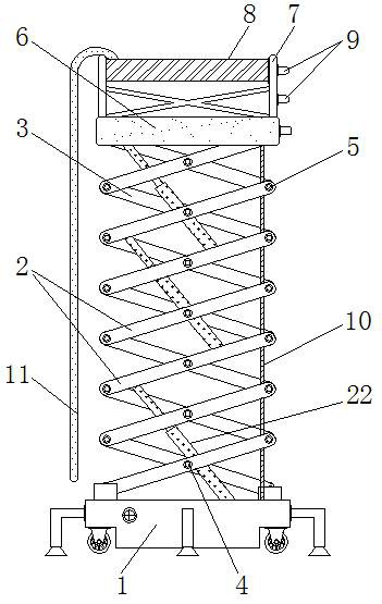 An on-site lamp maintenance device for art event planning