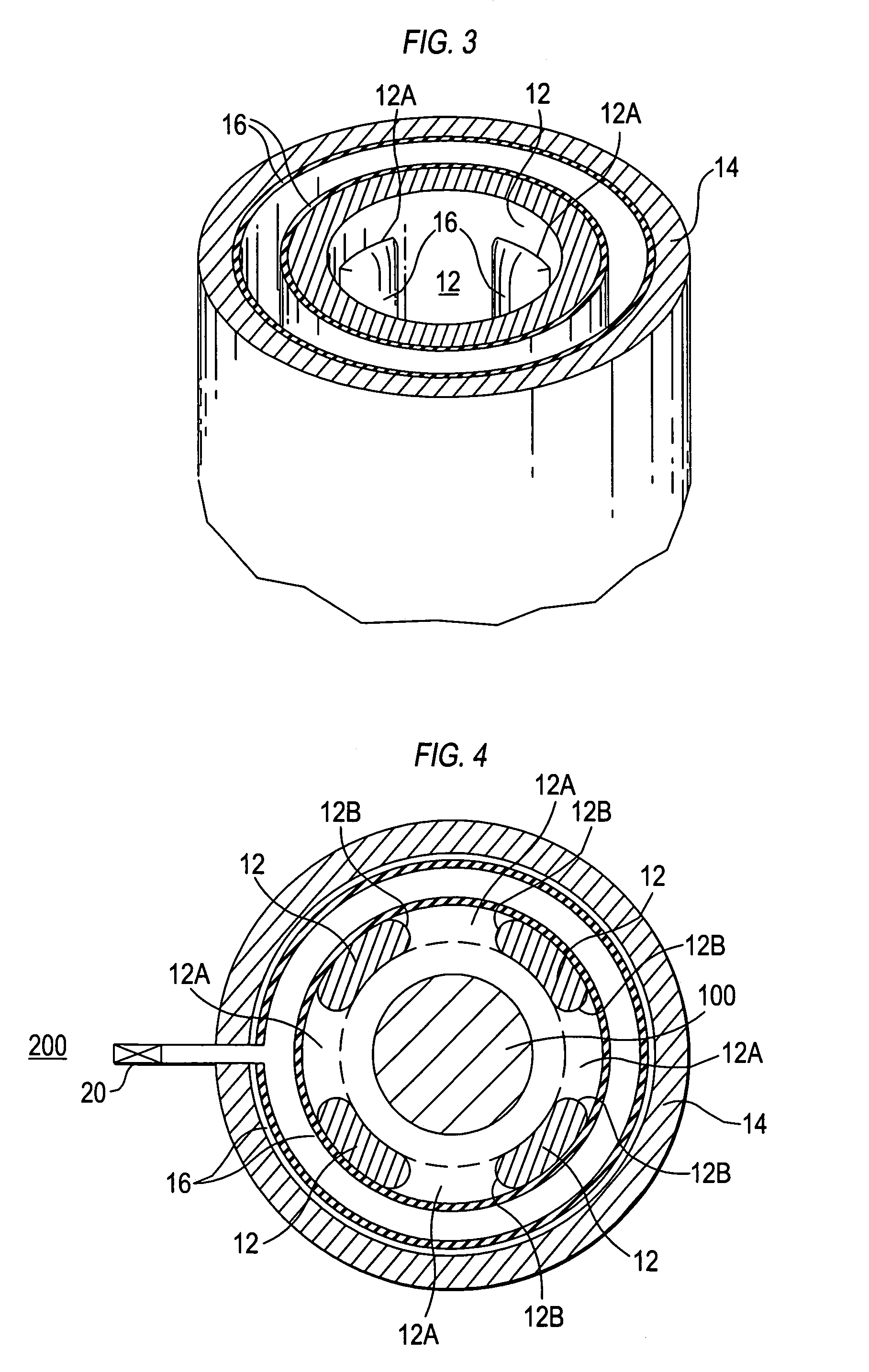 Launch tube system having inflatable bladder shock isolation