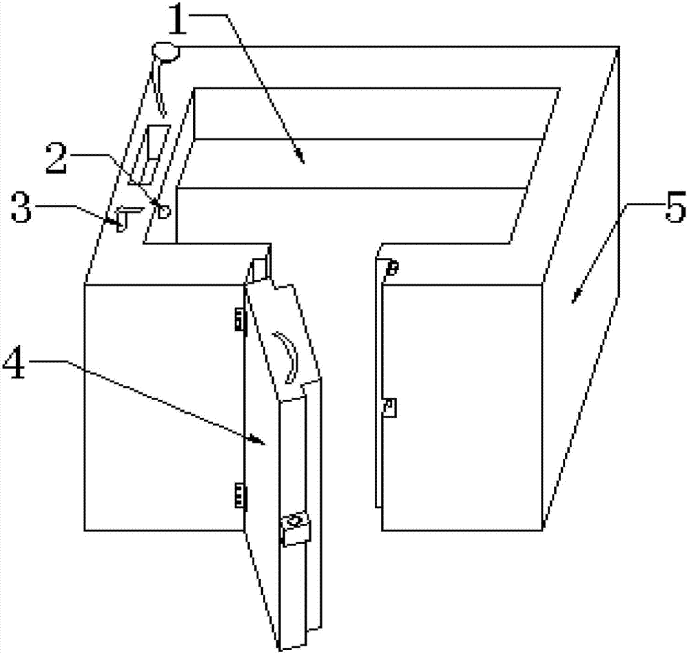 Door opening type bathtub