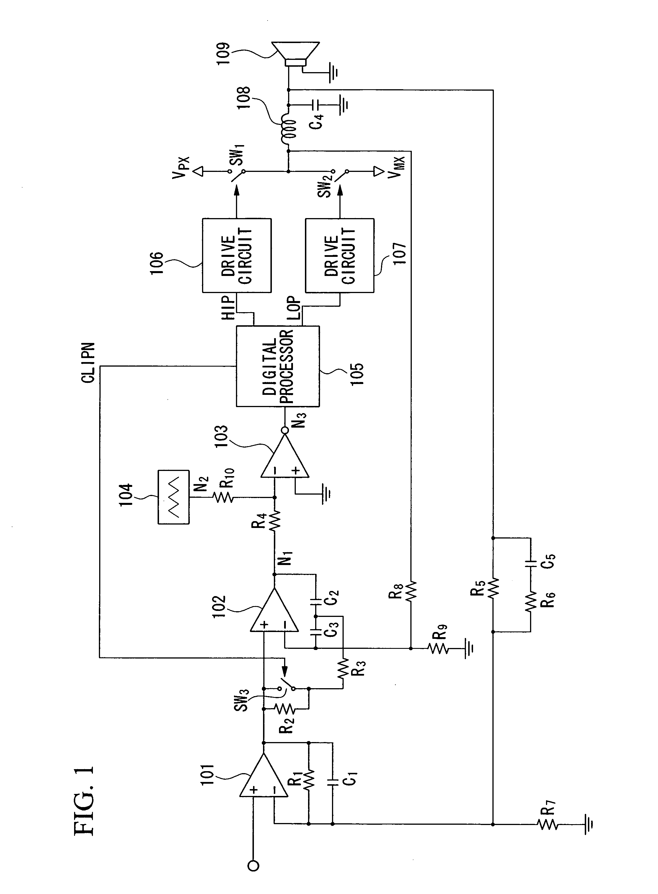 Pulse-width modulation amplifier and suppression of clipping therefor