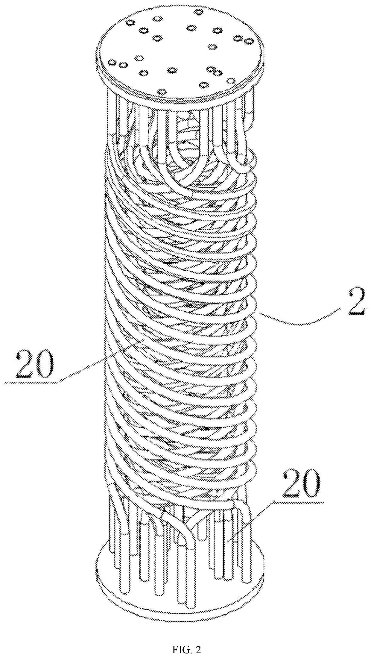 Baffling tube box, continuous flow reactor, continuous flow reaction system and control system