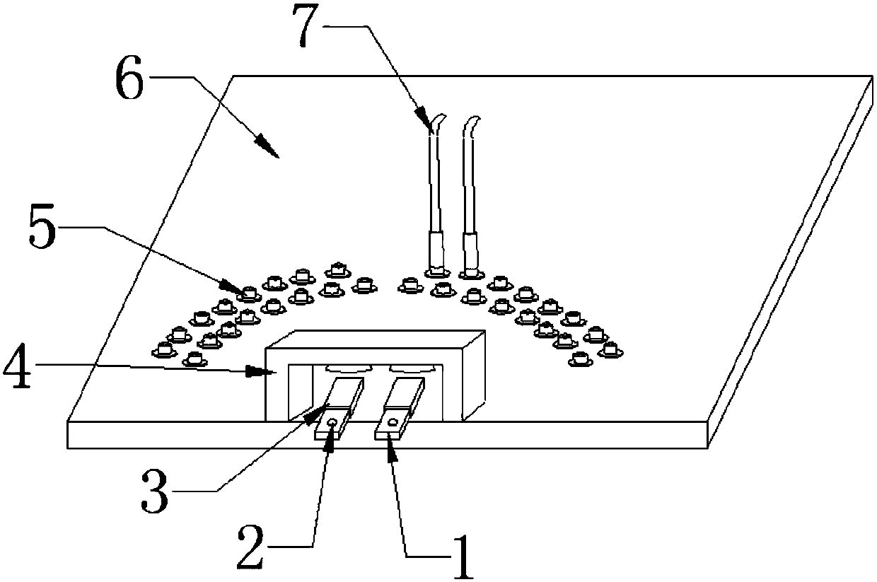 Test matching plug-in for testing dual-density QSFP interface