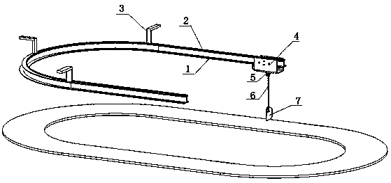 Short track speed-skating sliding guider