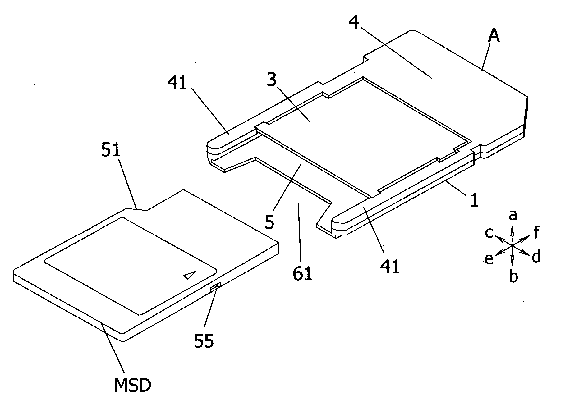 Adaptor for memory card