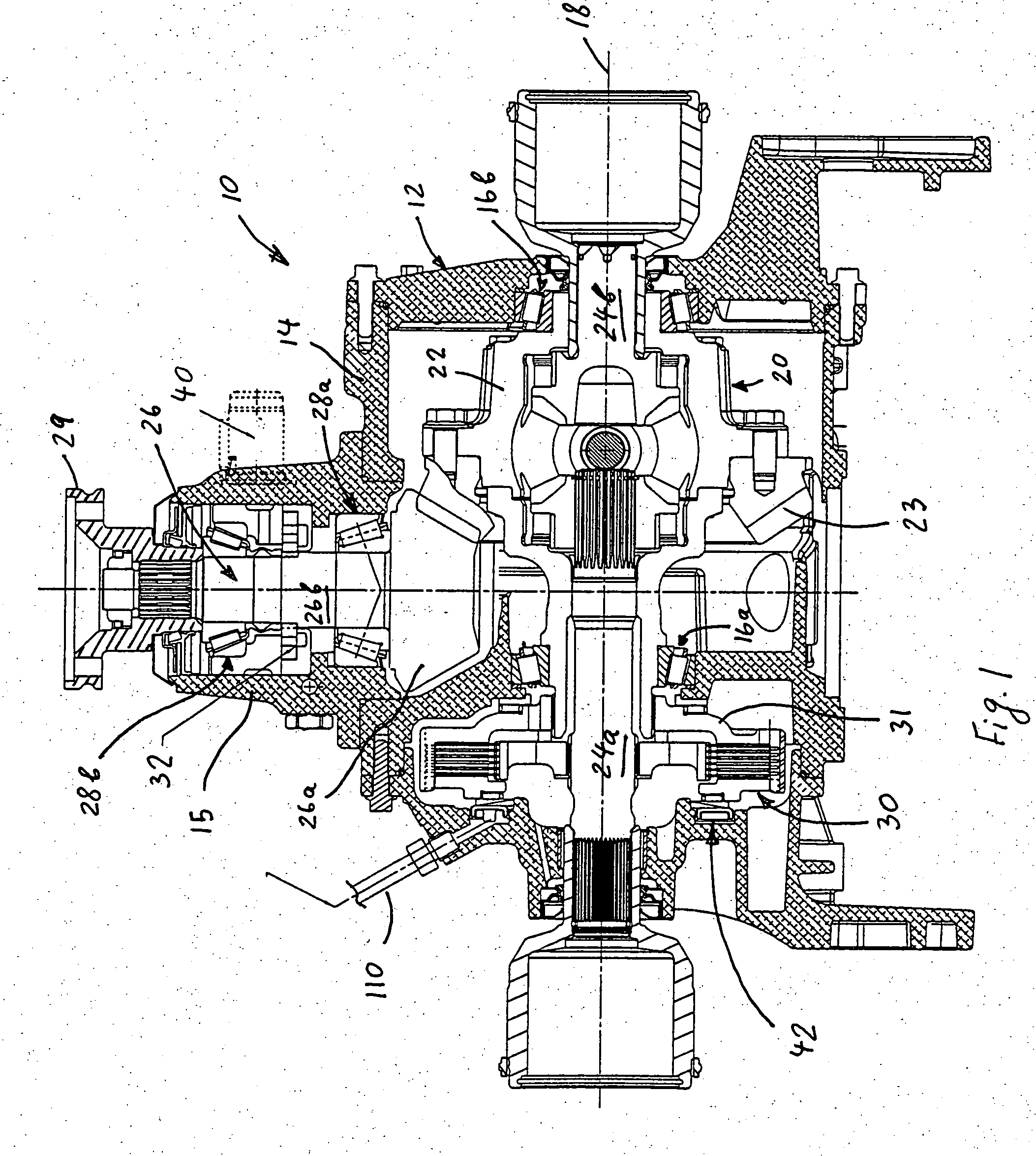 Hydraulic clutch actuator for limited slip differential assembly