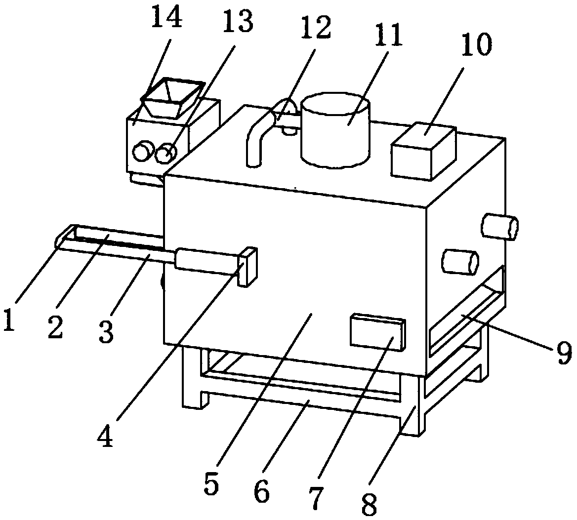 Recovery device for beryllium bronze trimming material