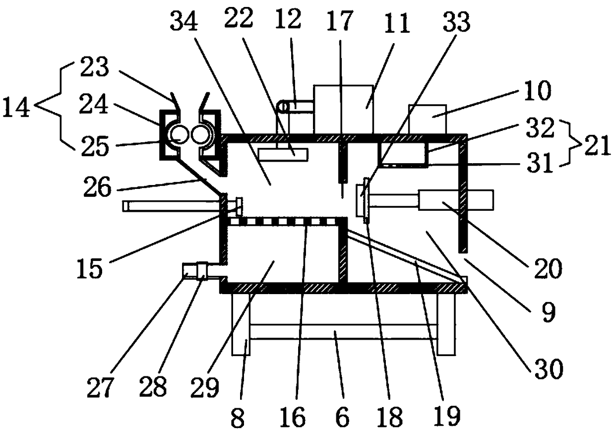 Recovery device for beryllium bronze trimming material