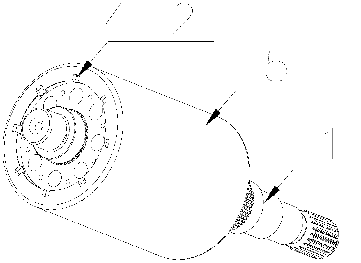 Permanent magnet motor rotor structure and mounting method