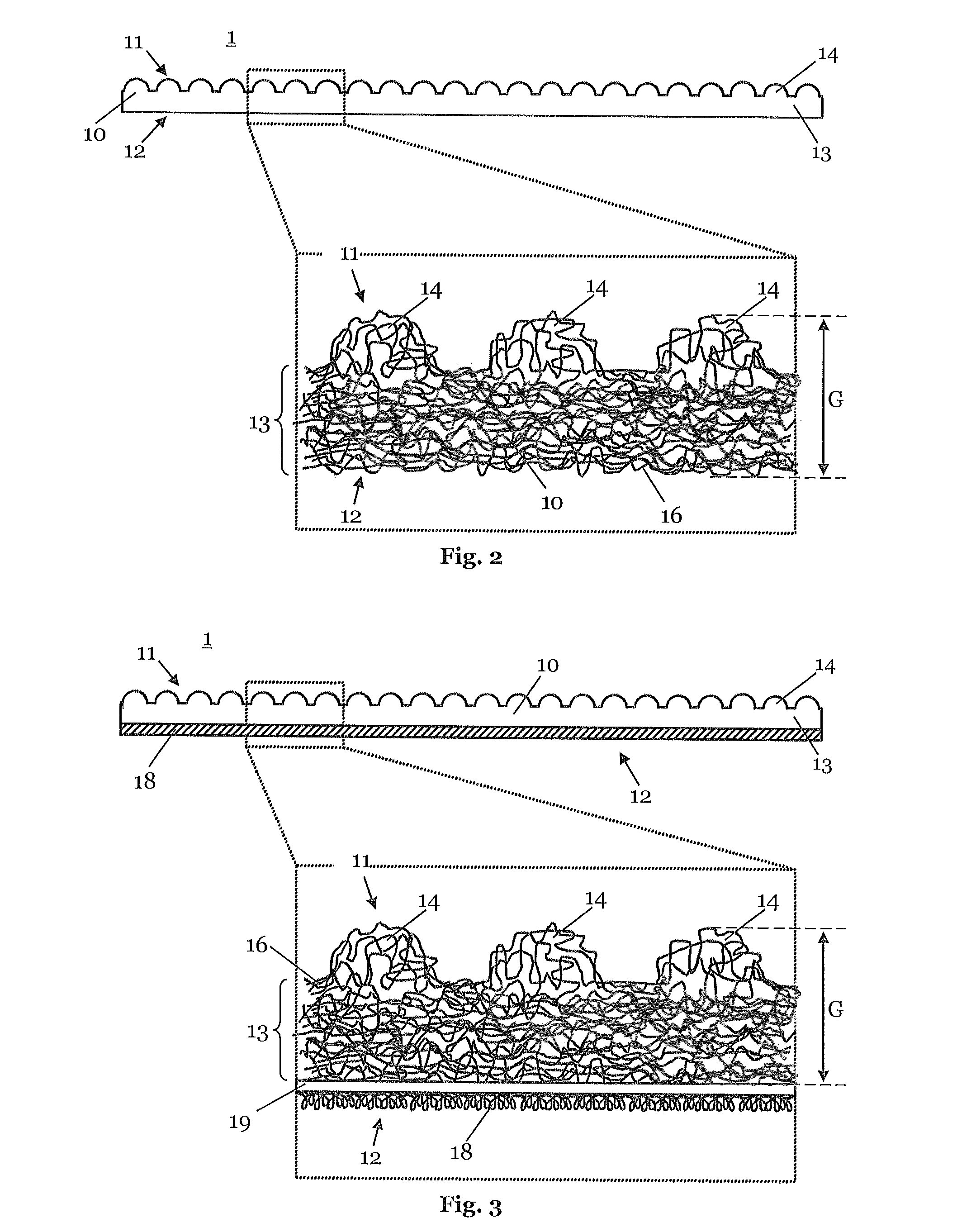 Burled grinding and cleaning fleece