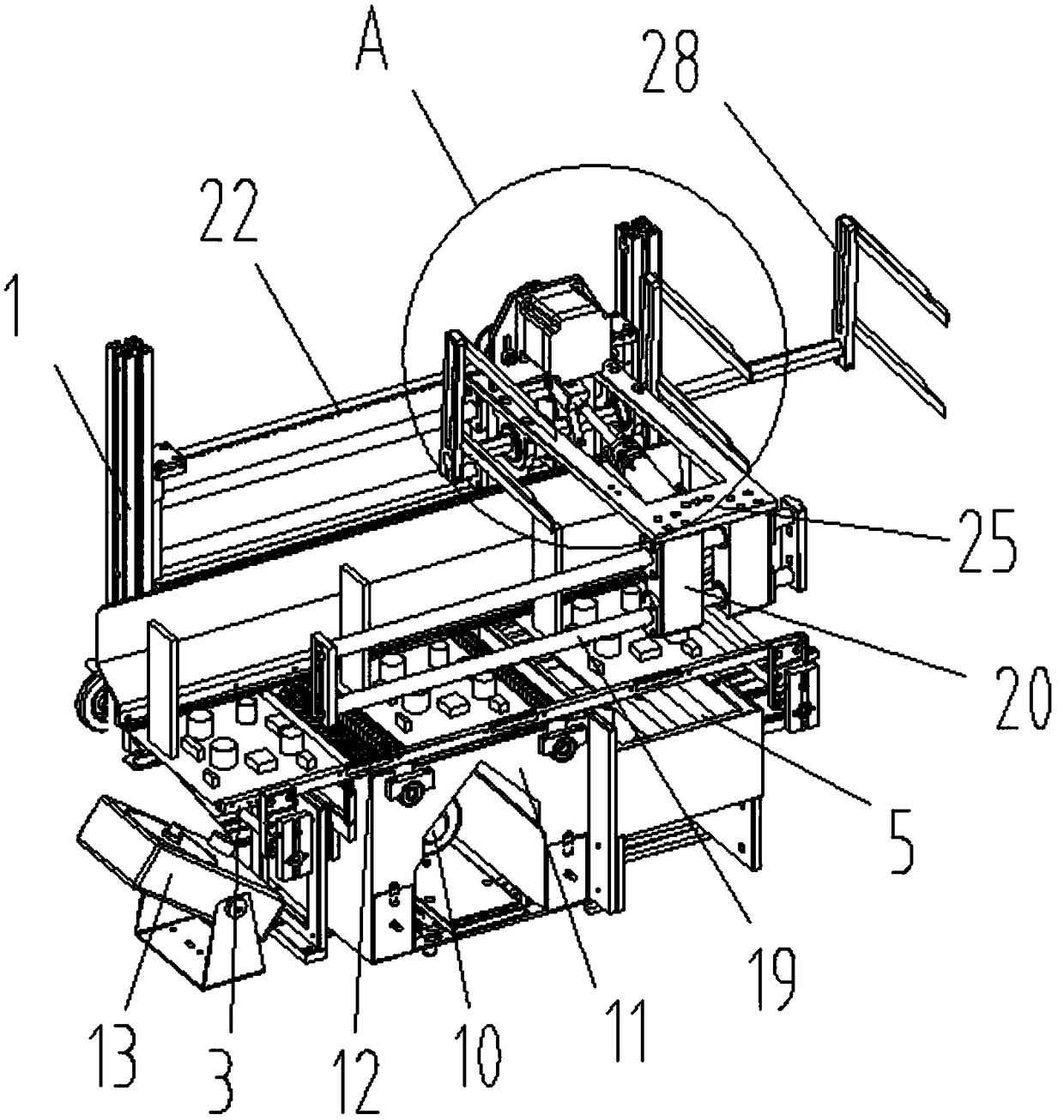 A pcb plate washing mechanism that can automatically pick up and transfer materials