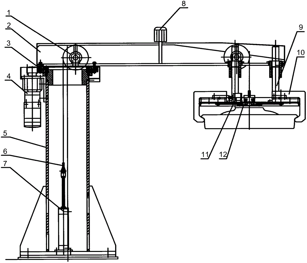 Special wheel cake loading and unloading robot for automatic production line