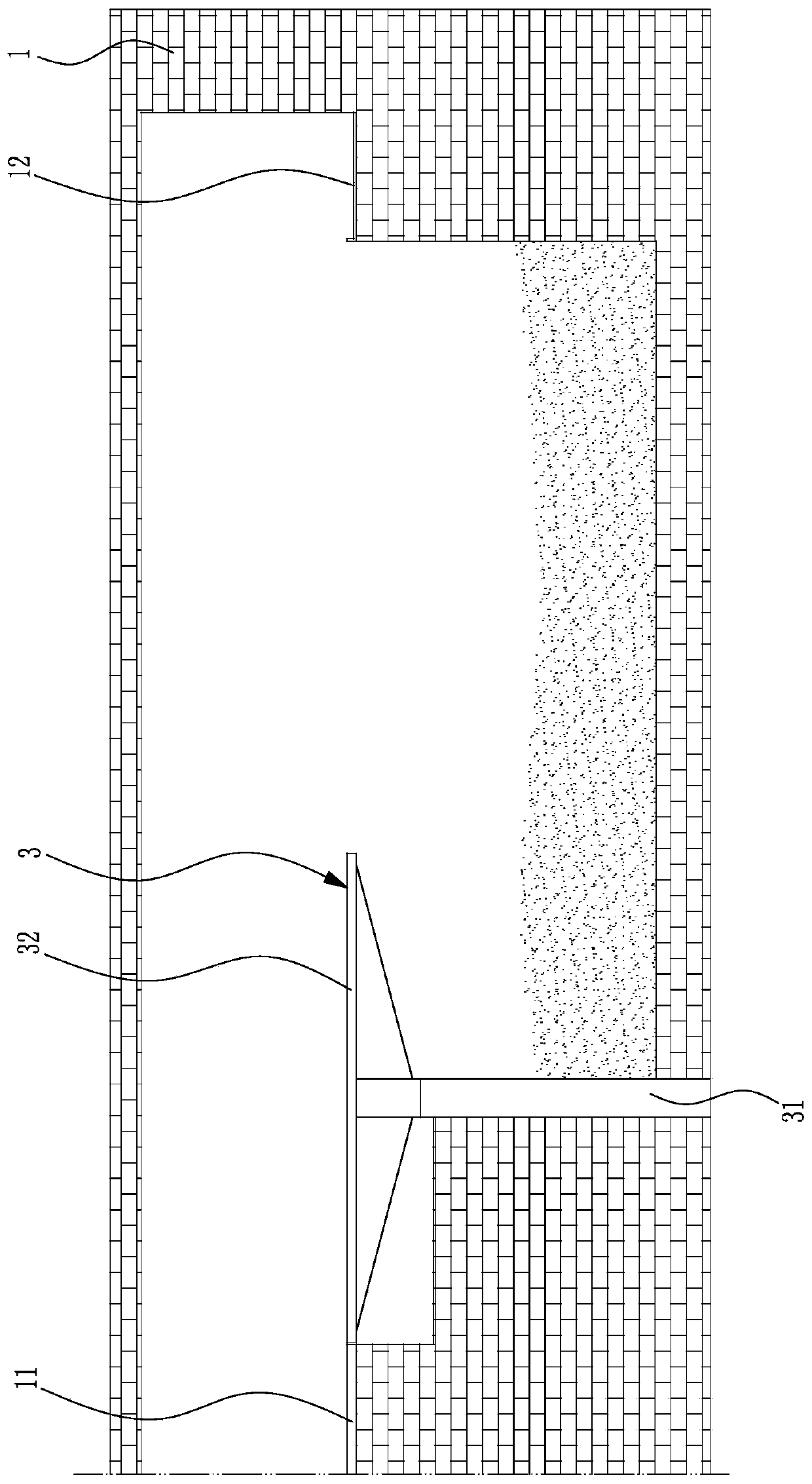 Annular fermentation tank capable of continuously turning and throwing livestock and poultry manure