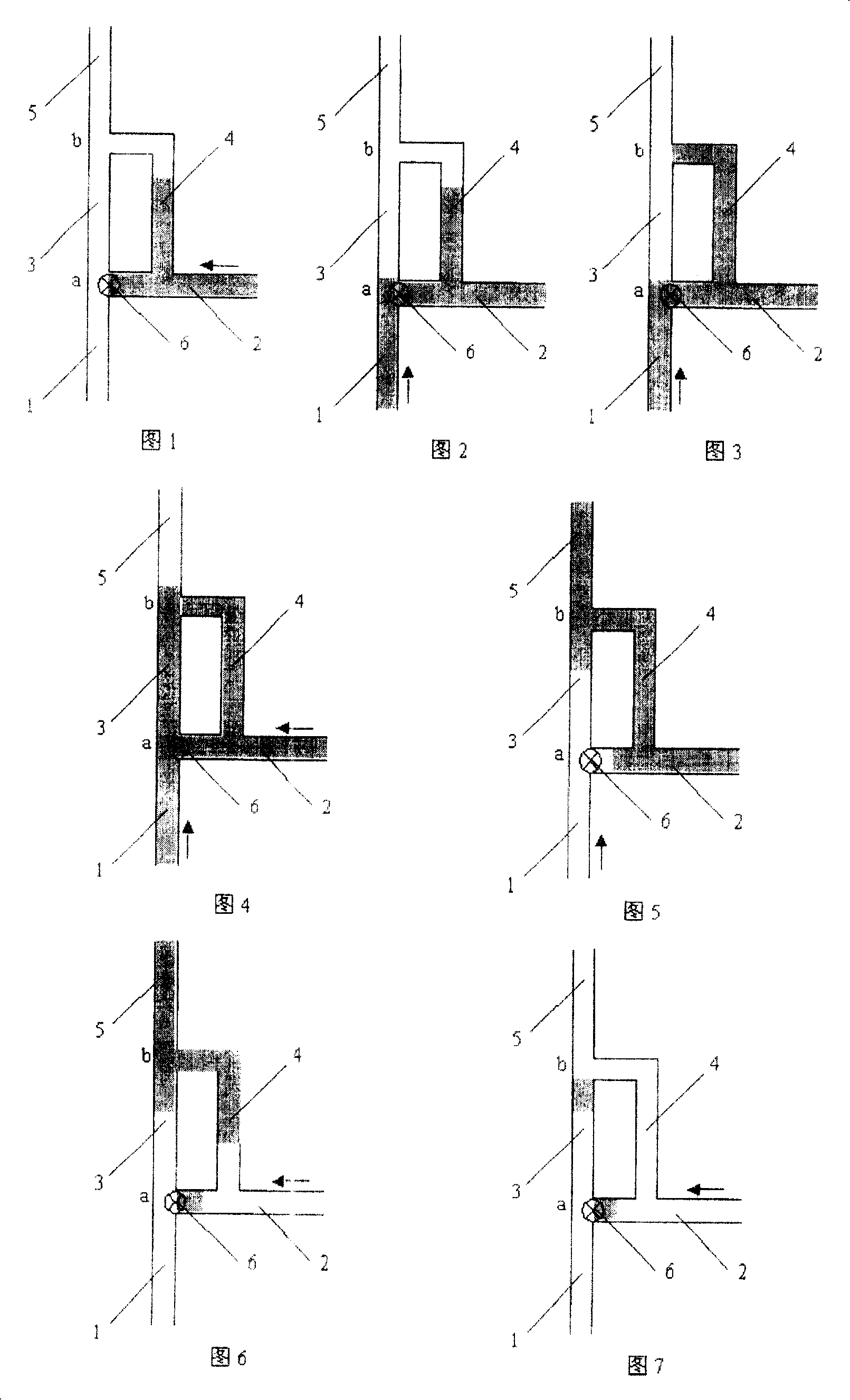 Flow structure of controlling liquid continuously flowing in micro-pipeline