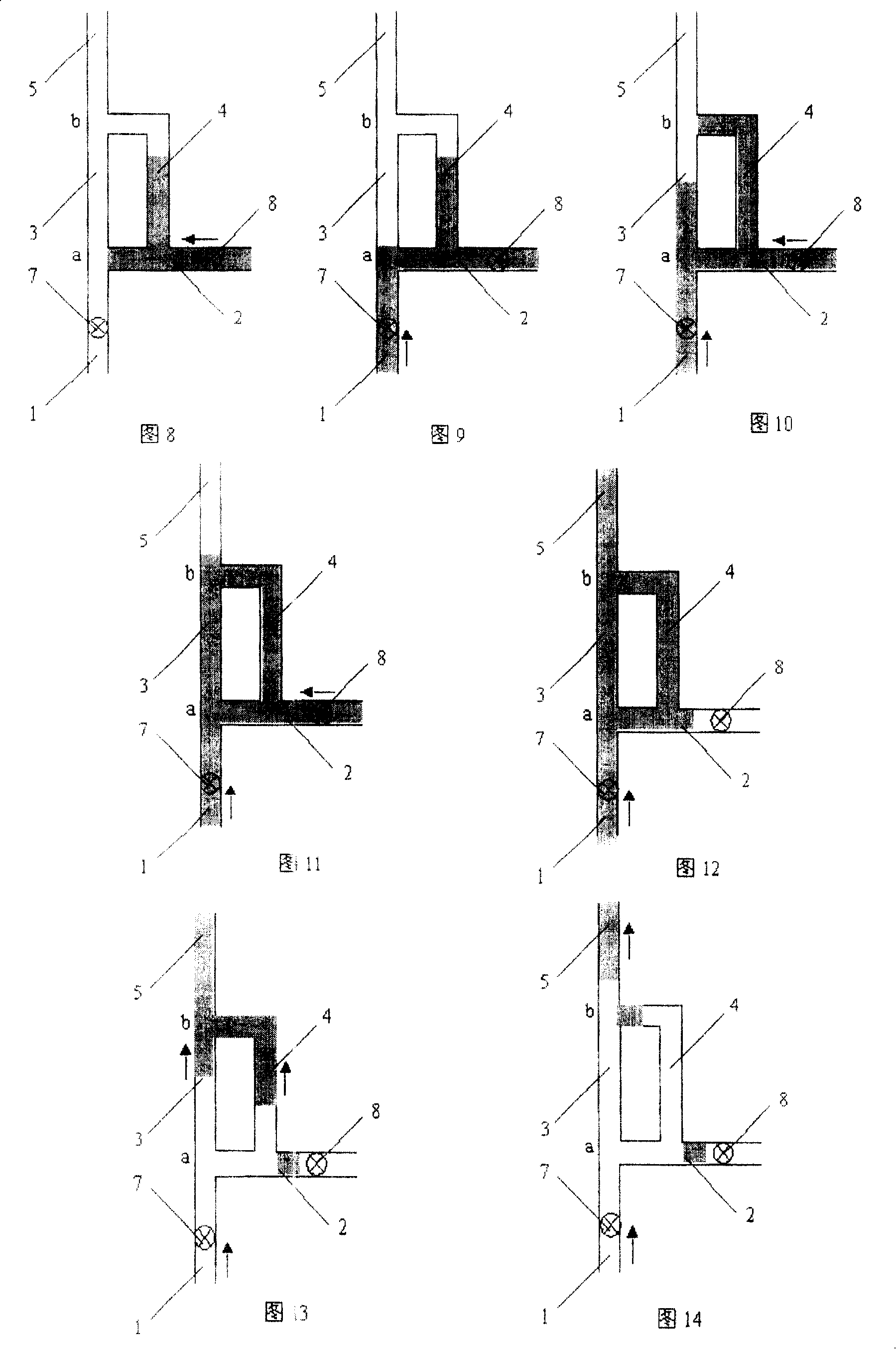 Flow structure of controlling liquid continuously flowing in micro-pipeline