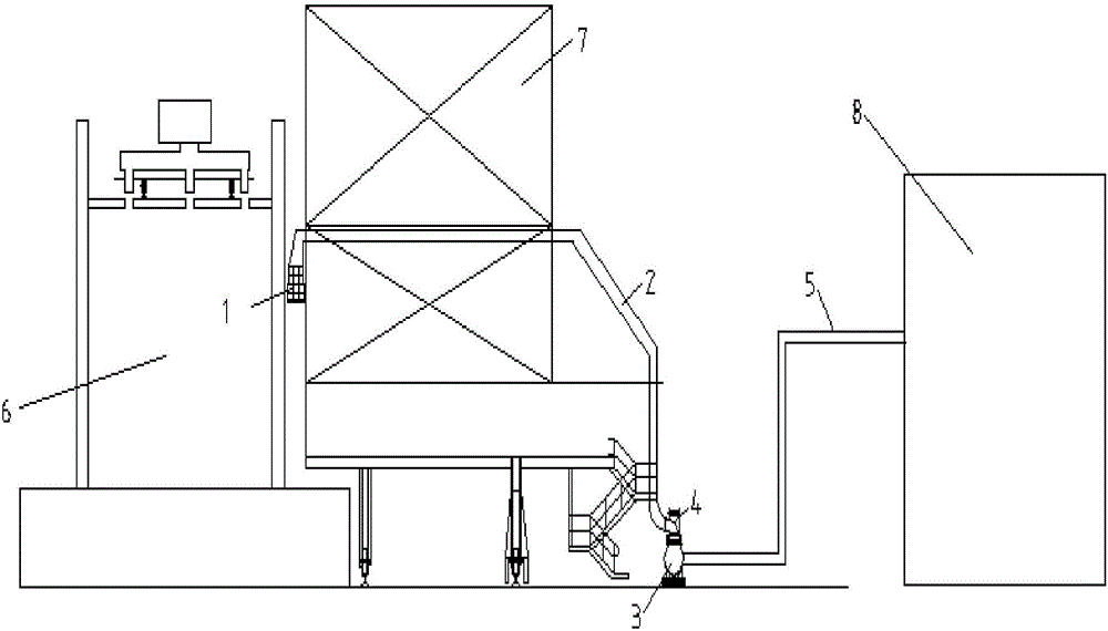 Invertible mobile coke oven machine-side dust-removing device