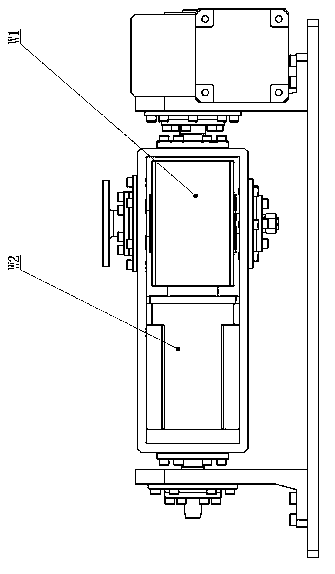 Numerical control double-shaft rotary table