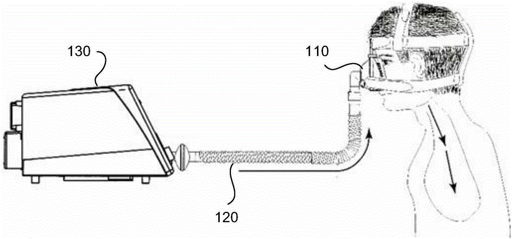 Ventilation control device and breathing mask equipment with same